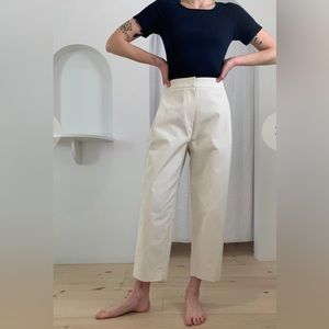 NWT Amomento New Garconne pants | cream/ecru | size 6
